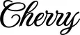 Produktbeispiel Schriftzug - Cherry