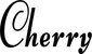 Produktbeispiel Schriftzug - Cherry