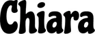 Produktbeispiel Schriftzug - Chiara