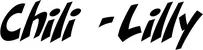 Produktbeispiel Schriftzug - Chili-Lilly