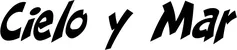 Produktbeispiel Schriftzug - Cielo y Mar