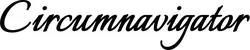 Produktbeispiel Schriftzug - Circumnavigator