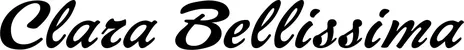 Produktbeispiel Schriftzug - Clara Bellissima