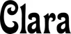 Produktbeispiel Schriftzug - Clara