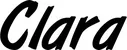 Produktbeispiel Schriftzug - Clara
