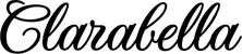 Produktbeispiel Schriftzug - Clarabella