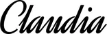 Produktbeispiel Schriftzug - Claudia