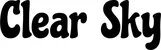 Produktbeispiel Schriftzug - Clear Sky