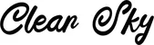 Produktbeispiel Schriftzug - Clear Sky