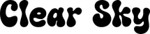 Produktbeispiel Schriftzug - Clear Sky