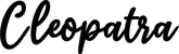 Produktbeispiel Schriftzug - Cleopatra