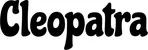 Produktbeispiel Schriftzug - Cleopatra