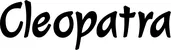 Produktbeispiel Schriftzug - Cleopatra