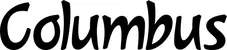 Produktbeispiel Schriftzug - Columbus