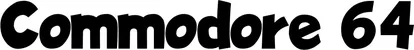Produktbeispiel Schriftzug - Commodore 64