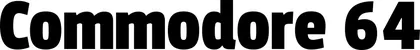 Produktbeispiel Schriftzug - Commodore 64
