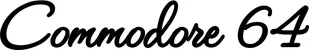 Produktbeispiel Schriftzug - Commodore 64