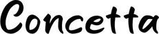 Produktbeispiel Schriftzug - Concetta