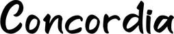 Produktbeispiel Schriftzug - Concordia