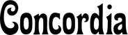 Produktbeispiel Schriftzug - Concordia