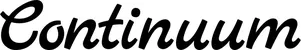 Produktbeispiel Schriftzug - Continuum