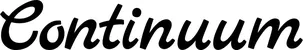 Produktbeispiel Schriftzug - Continuum