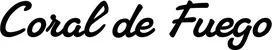 Produktbeispiel Schriftzug - Coral de Fuego