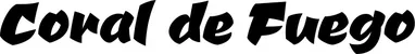 Produktbeispiel Schriftzug - Coral de Fuego
