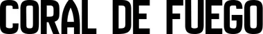 Produktbeispiel Schriftzug - Coral de Fuego