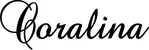 Produktbeispiel Schriftzug - Coralina