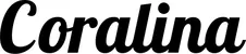 Produktbeispiel Schriftzug - Coralina