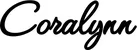 Produktbeispiel Schriftzug - Coralynn