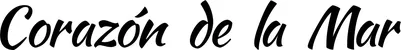 Produktbeispiel Schriftzug - Corazón de la Mar