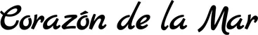 Produktbeispiel Schriftzug - Corazón de la Mar