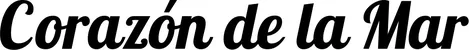 Produktbeispiel Schriftzug - Corazón de la Mar
