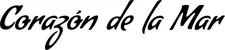 Produktbeispiel Schriftzug - Corazón de la Mar