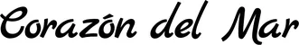 Produktbeispiel Schriftzug - Corazón del Mar