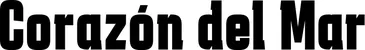 Produktbeispiel Schriftzug - Corazón del Mar