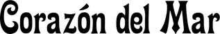 Produktbeispiel Schriftzug - Corazón del Mar