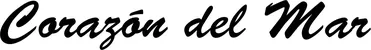 Produktbeispiel Schriftzug - Corazón del Mar