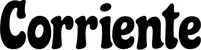 Produktbeispiel Schriftzug - Corriente