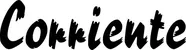 Produktbeispiel Schriftzug - Corriente