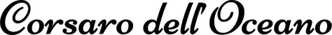 Produktbeispiel Schriftzug - Corsaro dell’Oceano