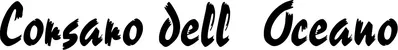 Produktbeispiel Schriftzug - Corsaro dell’Oceano