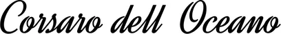 Produktbeispiel Schriftzug - Corsaro dell’Oceano