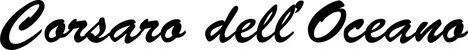 Produktbeispiel Schriftzug - Corsaro dell’Oceano