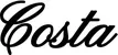 Produktbeispiel Schriftzug - Costa