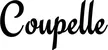 Produktbeispiel Schriftzug - Coupelle