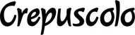 Produktbeispiel Schriftzug - Crepuscolo
