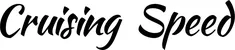 Produktbeispiel Schriftzug - Cruising Speed